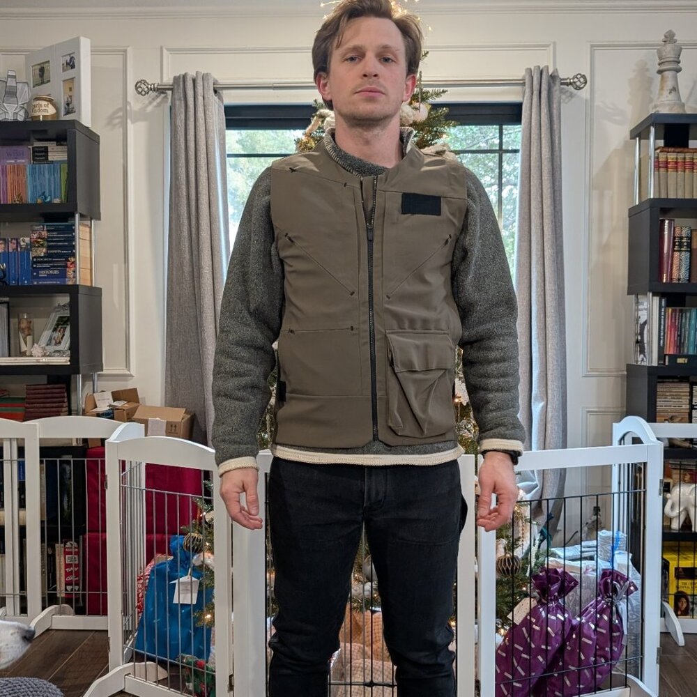 Vollebak 100 Year Vest; Khaki; Men; Small